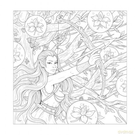 Mythographic Colour and Discover: Romantasy: An Artist's Colouring Book of Fantasy Romance - Weronika Kolinska [KSIĄŻKA]