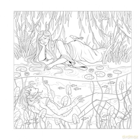 Mythographic Colour and Discover: Romantasy: An Artist's Colouring Book of Fantasy Romance - Weronika Kolinska [KSIĄŻKA]