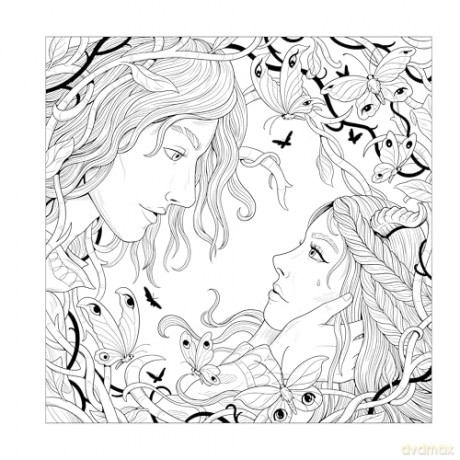 Mythographic Colour and Discover: Romantasy: An Artist's Colouring Book of Fantasy Romance - Weronika Kolinska [KSIĄŻKA]