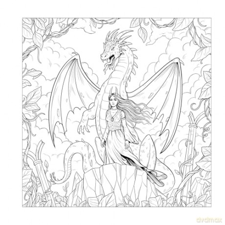 Mythographic Colour and Discover: Romantasy: An Artist's Colouring Book of Fantasy Romance - Weronika Kolinska [KSIĄŻKA]