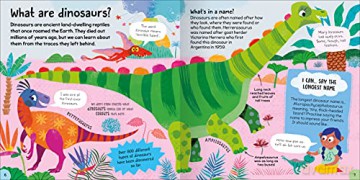 Children's - First Dinosaur: 48 Pages Full of Fun Facts and Colourful Artwork - Includes Dinosaur Poster (First Reference) [KSIĄŻKA]