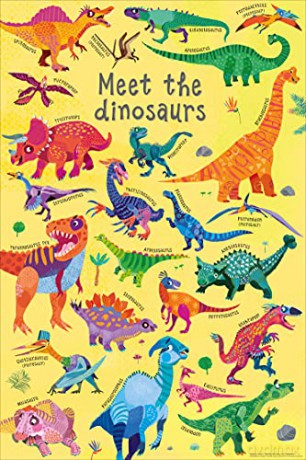 Children's - First Dinosaur: 48 Pages Full of Fun Facts and Colourful Artwork - Includes Dinosaur Poster (First Reference) [KSIĄŻKA]