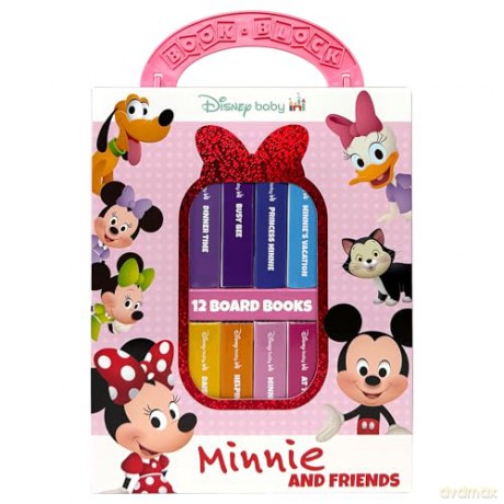 Disney Baby Minnie Mouse - My First Library Board Book Block 12-Book Set - PI Kids - PI Kids [KSIĄŻKA]