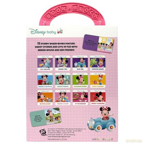 Disney Baby Minnie Mouse - My First Library Board Book Block 12-Book Set - PI Kids - PI Kids [KSIĄŻKA]