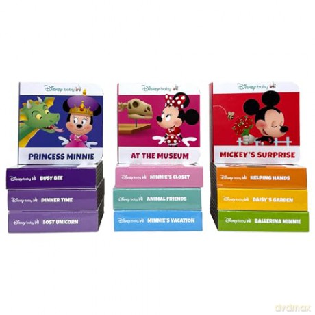 Disney Baby Minnie Mouse - My First Library Board Book Block 12-Book Set - PI Kids - PI Kids [KSIĄŻKA]
