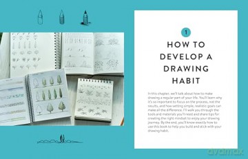 The Drawing Habit: A Step-by-Step Guide to Improving Your Drawing Skills and Cultivating a Lifelong Practice of Creativity - Includes Downloadable Practice Sheets! - Daria Bogdanova [KSIĄŻKA]