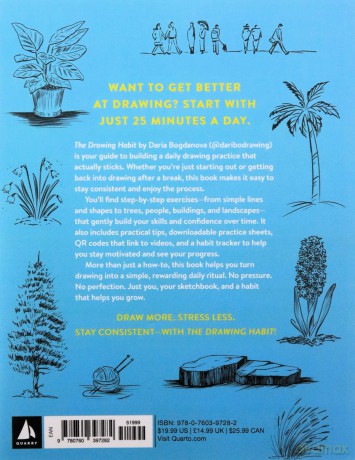 The Drawing Habit: A Step-by-Step Guide to Improving Your Drawing Skills and Cultivating a Lifelong Practice of Creativity - Includes Downloadable Practice Sheets! - Daria Bogdanova [KSIĄŻKA]