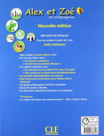 Alex Et Zoe 1 Cahier d'activites Nouvelle [KSIĄŻKA]+[CD]