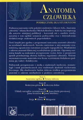 Anatomia człowieka Tom 1 [KSIĄŻKA]