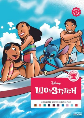 Mystery Colouring - Film Moments Lilo & Stitch: Reveal iconic Disney characters with colour by number - Aurélia Bertrand [KSIĄŻKA]
