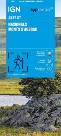 Nasbinals - Monts d'Aubrac (2537OT): 1:25000 (TOP 25) [KSIĄŻKA]