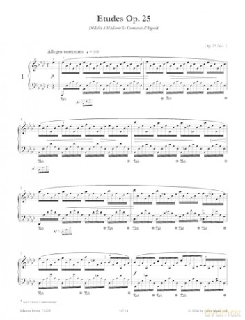 The Complete Chopin: Études Op. 25 (Piano Solo) (EP73228) - Frederic Chopin [KSIĄŻKA]