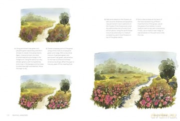 Painting Landscapes: Connect to calm through the beauty of watercolour - Inga Buividavice [KSIĄŻKA]