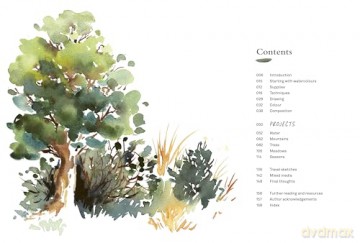 Painting Landscapes: Connect to calm through the beauty of watercolour - Inga Buividavice [KSIĄŻKA]