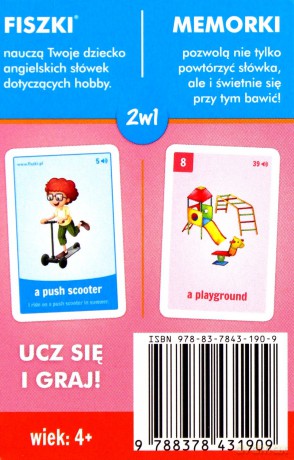 Angielski. Fiszki + Memorki - hobby [KSIĄŻKA]
