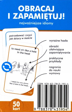 Angielski. Fiszki obrazkowe - Idiomy [KSIĄŻKA]