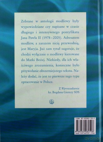 Antologia modlitw maryjnych Jana Pawła II [KSIĄŻKA]
