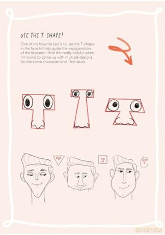 Caricature Drawing Made Easy: A Step-by-Step Guide to Creating Cartoons, Characters, and Fan Art - Melissa Lee [KOMIKS]