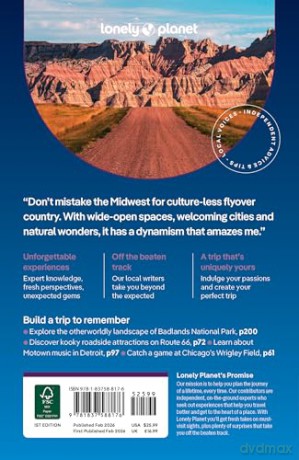 Lonely Planet Midwest USA: Great Lakes to Great Plains (Travel Guide) - Lauren Keith [KSIĄŻKA]