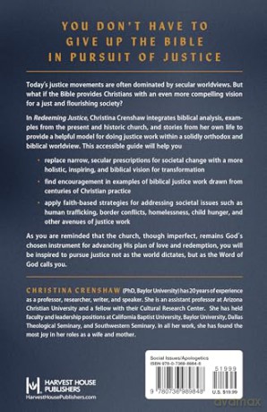 Redeeming Justice: Doing Good for God's Glory: Reclaiming God's Vision for Doing Good in the World - Christina Crenshaw [KSIĄŻKA]