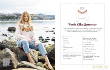 Embroidered Knits: Over 25 motifs to personalize and embellish your own knitwear - Diana Loug [KSIĄŻKA]