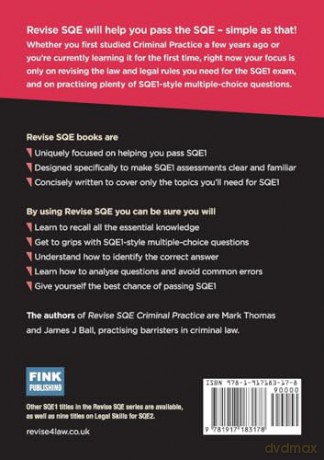 Revise SQE Criminal Practice 2025/26 | Revision Guides for SQE1 | Solicitor's Qualifying Exam | Up to date with 2025 Specification: SQE1 Revision Guide - James J Ball [KSIĄŻKA]