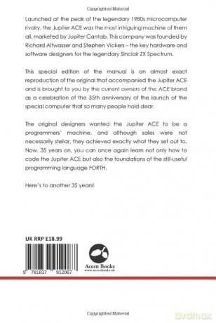 The Jupiter Ace Manual: 40th Anniversary Edition: 9 (Retro Reproductions) - Steven Vickers [KSIĄŻKA]