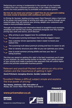 Pricing for Success: The 7-step plan for winning more customers at better prices - Mark Peacock [KSIĄŻKA]