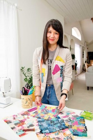 Patchwork Sashiko: Transform Your Scraps | 14 Slow-Stitched Projects - Dina Li Fitzgerald [KSIĄŻKA]