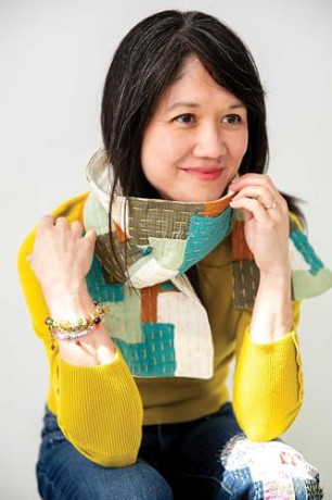 Patchwork Sashiko: Transform Your Scraps | 14 Slow-Stitched Projects - Dina Li Fitzgerald [KSIĄŻKA]