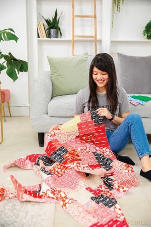 Patchwork Sashiko: Transform Your Scraps | 14 Slow-Stitched Projects - Dina Li Fitzgerald [KSIĄŻKA]