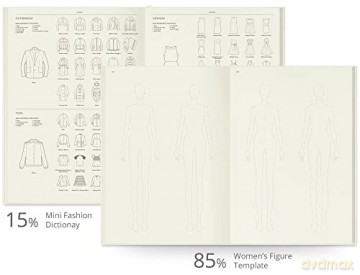 Fashionary Womenswear Sketchbook A4 - Fashionary [KSIĄŻKA]