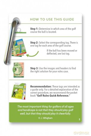 Golf Rules TO GO: A set of waterproof tags for your golf bag - Yves C Ton-That [KSIĄŻKA]