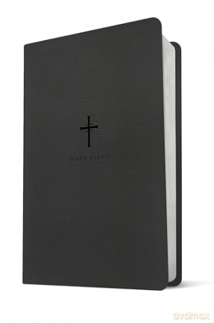 NLT Large Print Premium Value Thinline Bible: New Living Translation, Black Cross, Premium Value Thinline, Filament-enabled Edition [KSIĄŻKA]