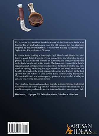 Antler Knife: Making a Sami-Style Knife Handle and Sheath (Includes, Making a Kosa) - Ulf Avander [KSIĄŻKA]