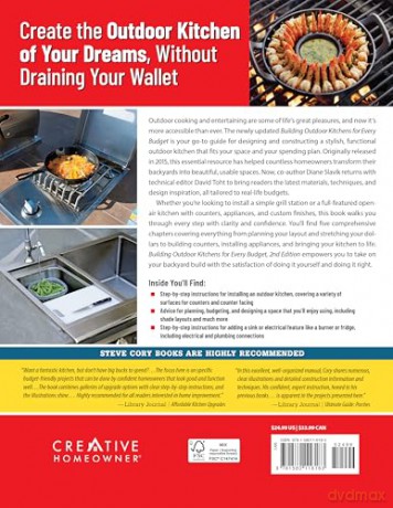 Building Outdoor Kitchens for Every Budget, 2nd Edition: DIY Instructions and Over 300 Photos for Attractive and Functional Kitchens No Matter Your Budget - Diane Slavik [KSIĄŻKA]