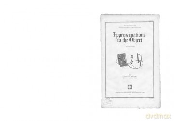 Commentary on Approximations to the Object: An Inquiry into Designed Literature - Pedro Bernstein [KSIĄŻKA]