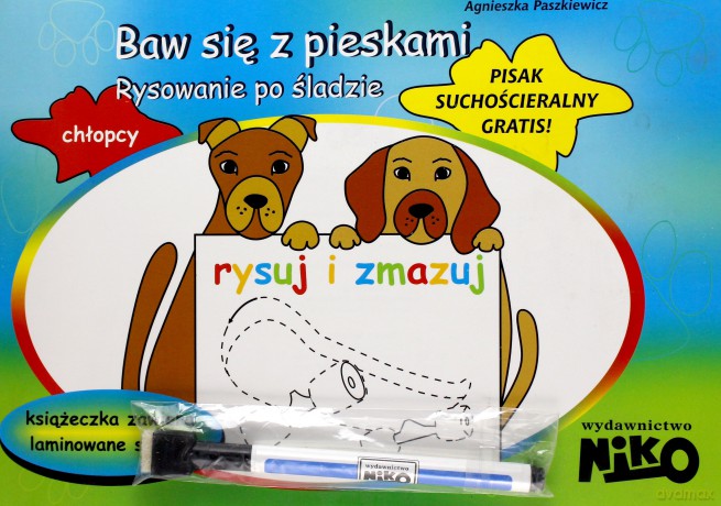 Baw się z pieskami. Rysowanie po śladzie [KSIĄŻKA]