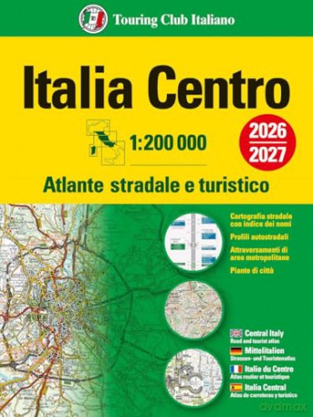 Italy Central atlas - atlante stradale Centro [KSIĄŻKA]