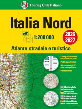 Italy North atlas - atlante stradale Nord [KSIĄŻKA]