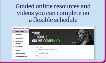GED Test Prep Plus, Tenth Edition (2026): Includes a Diagnostic Pretest, 2 Full Length Practice Tests, 1000+ Practice Questions, and 60+ Online Videos (Kaplan Test Prep) - Kaplan Test Prep [KSIĄŻKA]