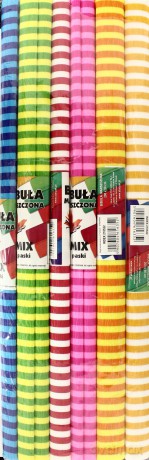 Bibuła marszczona mix paski