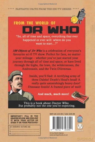 100 Objects of Dr Who: Fantastic Facts from the BBC TV Series - Philip Bates [KSIĄŻKA]