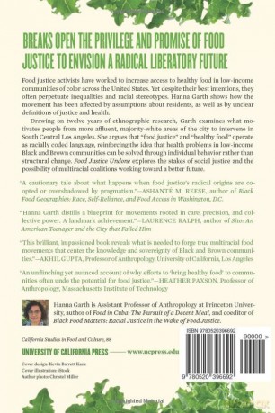 Food Justice Undone: Lessons for Building a Better Movement: 88 (California Studies in Food and Culture) - Hanna Garth [KSIĄŻKA]