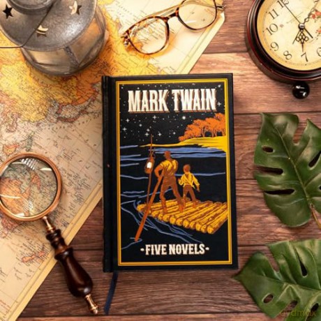 Mark Twain: Five Novels (Leather-bound Classics) - Mark Twain [KSIĄŻKA]