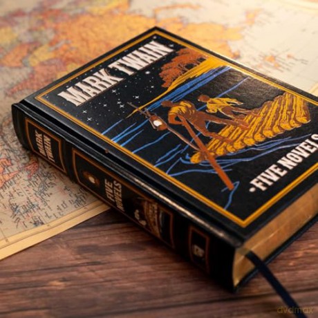 Mark Twain: Five Novels (Leather-bound Classics) - Mark Twain [KSIĄŻKA]