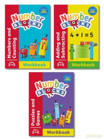 Numberblocks Red Level Workbook Set (3 books) (Numberblocks, Alphablocks and Colourblocks Workbooks) Perfect for Early Learning and Fans of the TV Series Ages 3-5+! - Numberblocks [KSIĄŻKA]