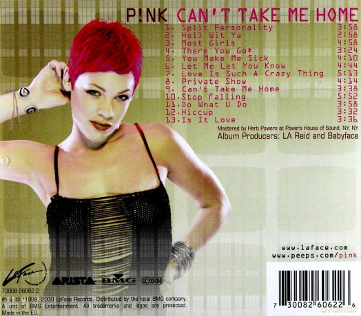 P!nk (Pink): Can't Take Me Home [CD]