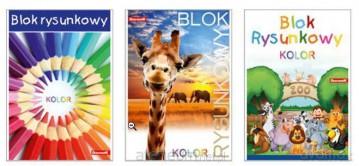 Blok rysunkowy A3/20K 10 szt. Kolor