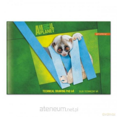 Blok techniczny A4/10K Animal Planet 20 szt